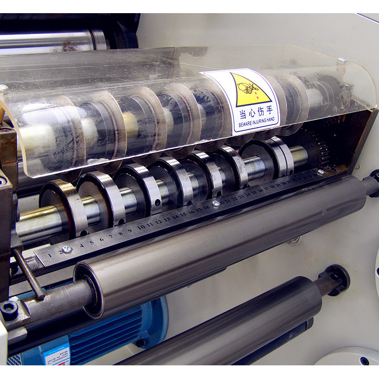 China Cheap Price Thermal Paper Blank Label Rotary Die Cutting Slitting Rewinding Machine 